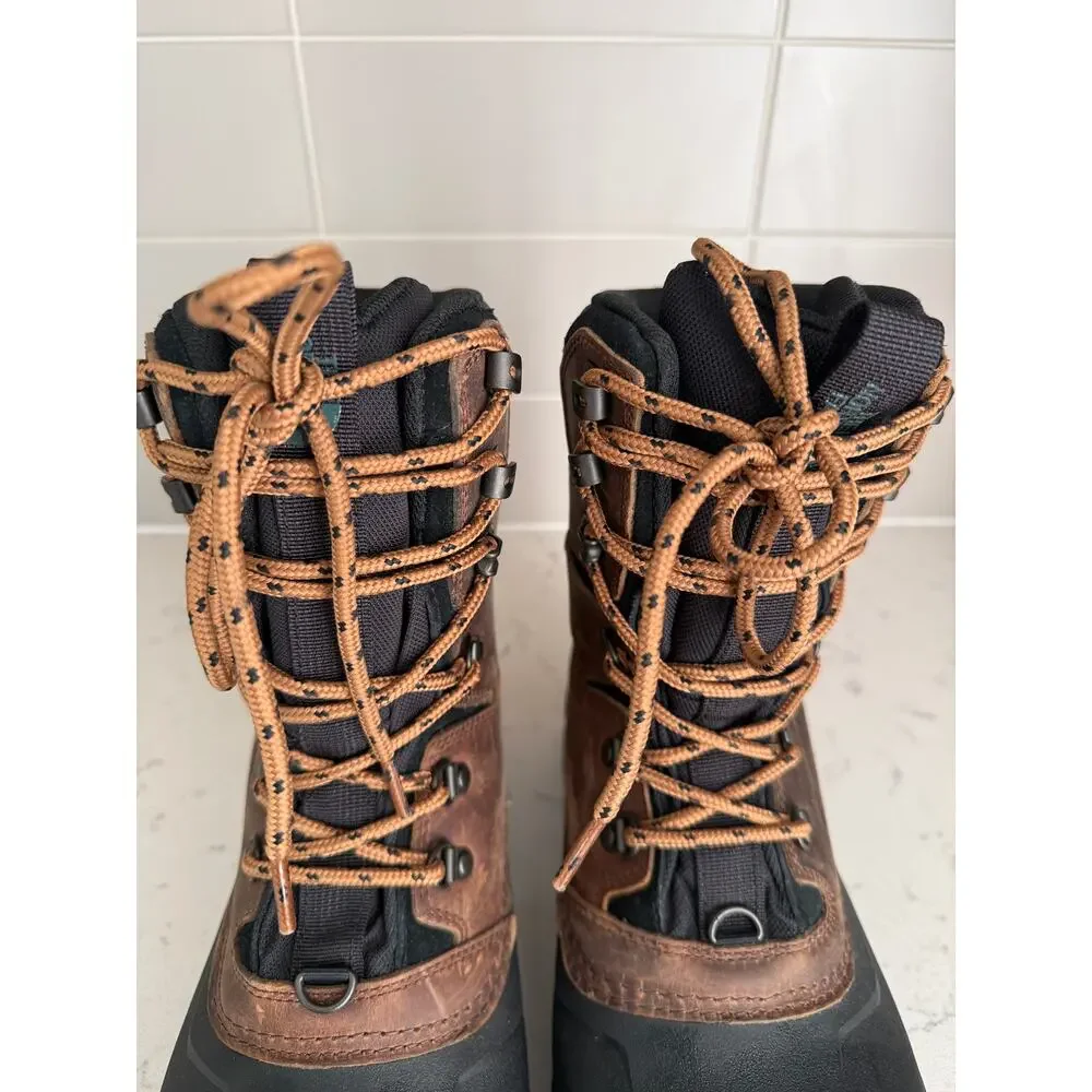 North Face Mens 10 Chilkat V 400 Brown Hiking Winter Waterproof Boots